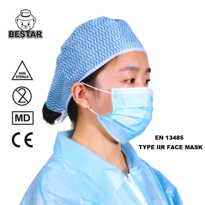 3 Katlı Tek Kullanımlık Yüz Maskesi EN14683 Tek Kullanımlık Cerrahi Yüz Maskesi
