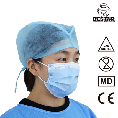ODM Tek Kullanımlık Kirlilik Tek Kullanımlık Yüz Maskesi EN 14683 Lateks İçermeyen Maske