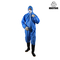 Nonwoven Royal Blue Tek Kullanımlık Tıbbi Tulumlar SMS Suit